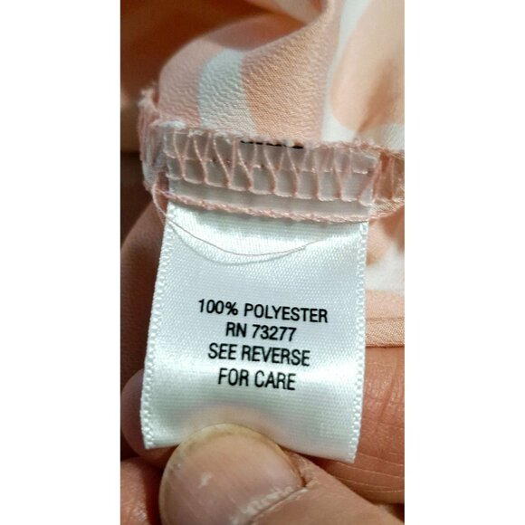 Candies Chevron Print Sleeveless Blouse With Back Button Keyhole Closure M - Picture 5 of 6